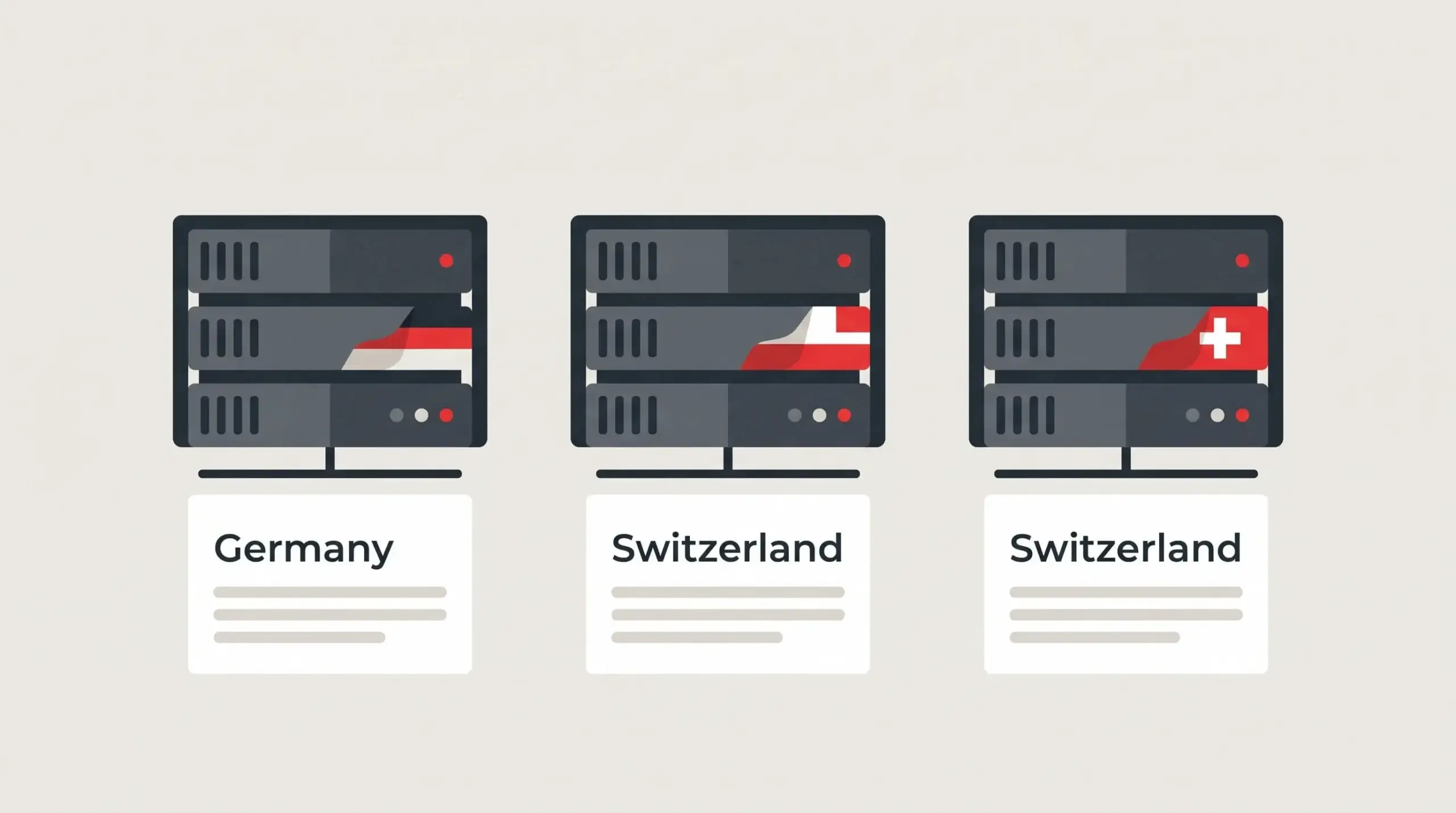 Serverstandort Webhosting Vergleich Serverstandorte Deutschland und Schweiz im Vergleich