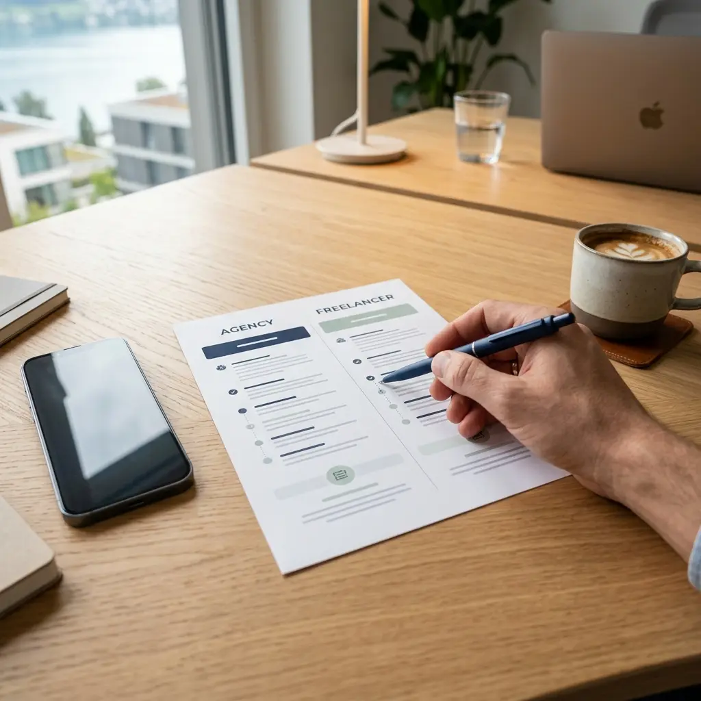 Webagentur vs Freelancer Luzern: Vergleich von Arbeitsweise und Verantwortlichkeiten
